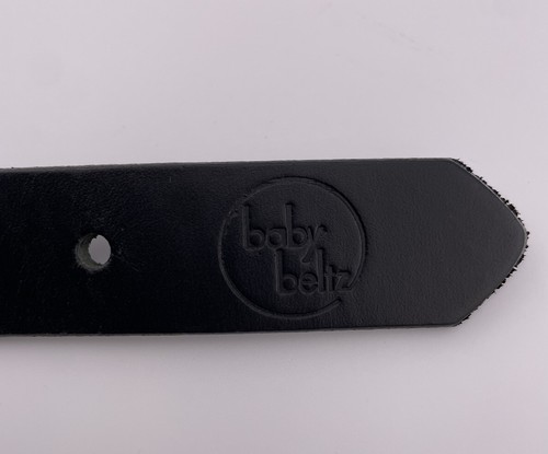 Baby Beltz Kids Toddler Boys Adjustable Black Leather Belt 24 Inches Size Small - Picture 7 of 12
