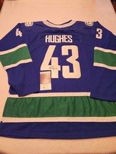 QUINN HUGHES signed CANUCKS custom jersey JSA COA SIZE XL