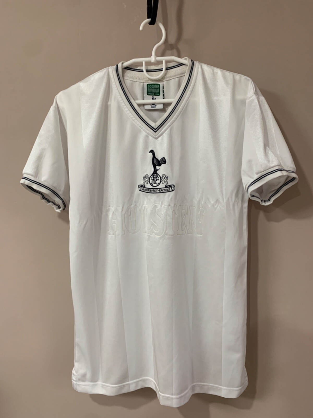 Tottenham Hotspur Home Football Shirt Retro Score Draw Soccer Jersey Size S