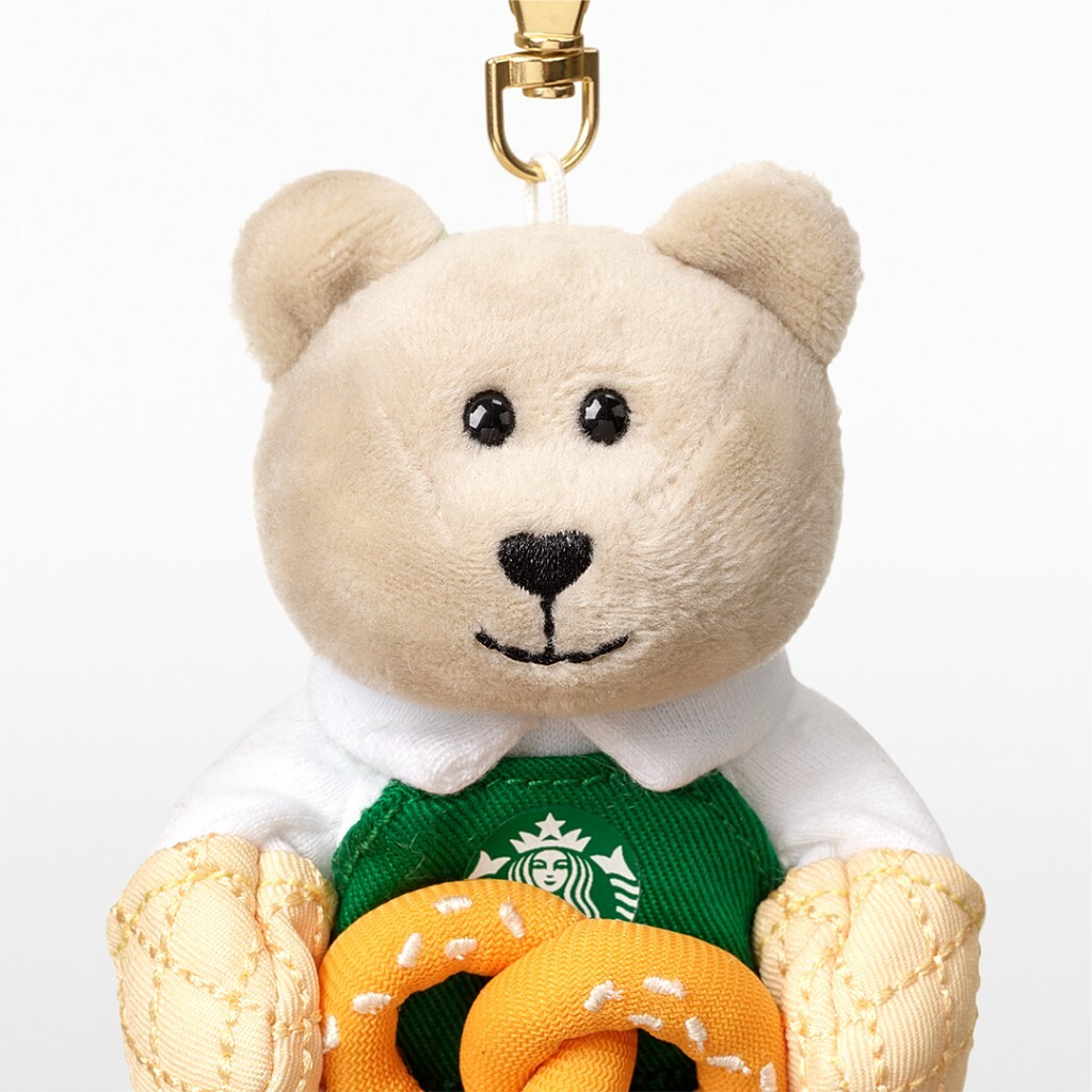 【韓国スタバ】23Valentine★Pretzel bearista key chain Starbucks 2023 Butter Together Mini Bear Keychain Pretzel