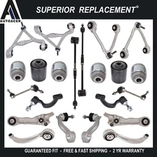 Front & Rear, Upper & Lower Control Arms, Links, Tie Rods 22pc for JAGUAR XF XFR