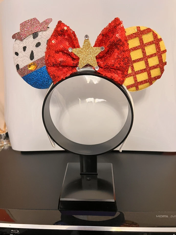 Disney Toy Story Sequence Bow Headband Ears Minnie Mickey Mouse Fancy Dress  - Image 2 of 4