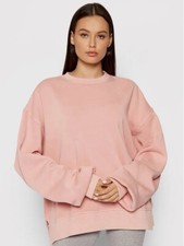 Image of Women’s REEBOK Natural Dye Organic Cotton Pink Oversized Sweatshirt Size X Large