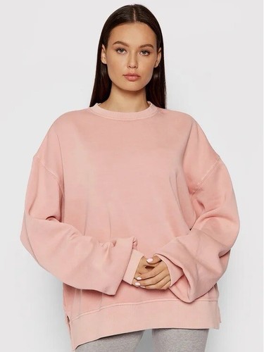 Women’s REEBOK Natural Dye Organic Cotton Pink Oversized Sweatshirt Size X Large - Picture 1 of 6