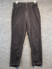 BDG Urban Outfitters Pants Women's 30 Black Corduroy Mom Hi-Rise Charcoal Wash