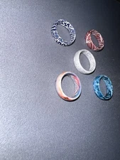5 Groove Life Rings Size 6
