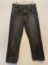 Vintage Calvin Klein Men s 34x30 Black Straight Mid-rise Jeans