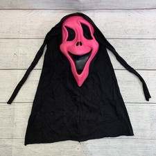 Vintage fun world div pink scream ghost face mask fluorescent rare