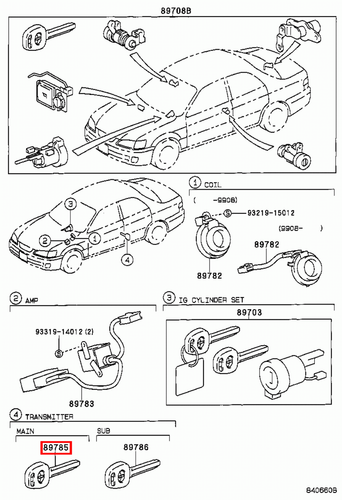 Genuine Camry SXV20 MCV36 MCV30 3.0 2.2 Transponder Master Key Blank Uncoded - Picture 10 of 24