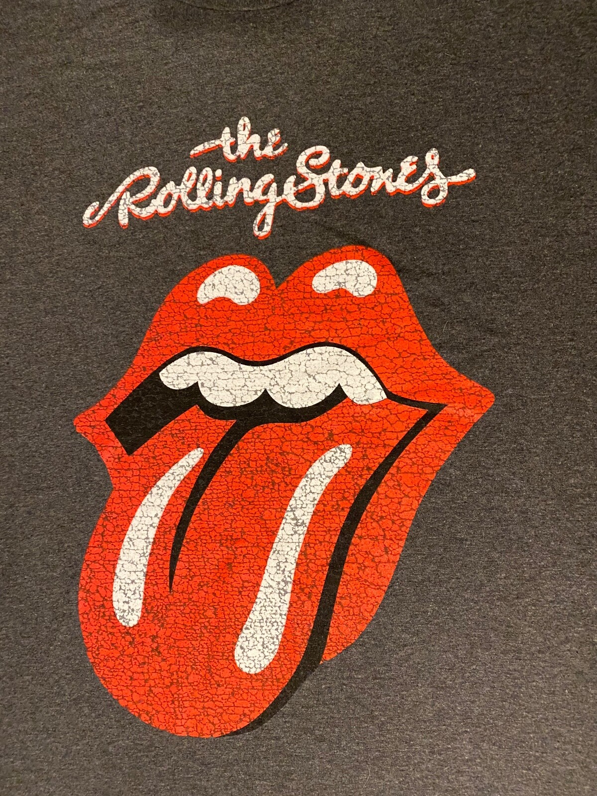 T-shirt Femme The Rolling Stones - Logo Double Face - Taille XL Noir - Occasion Très Bon état