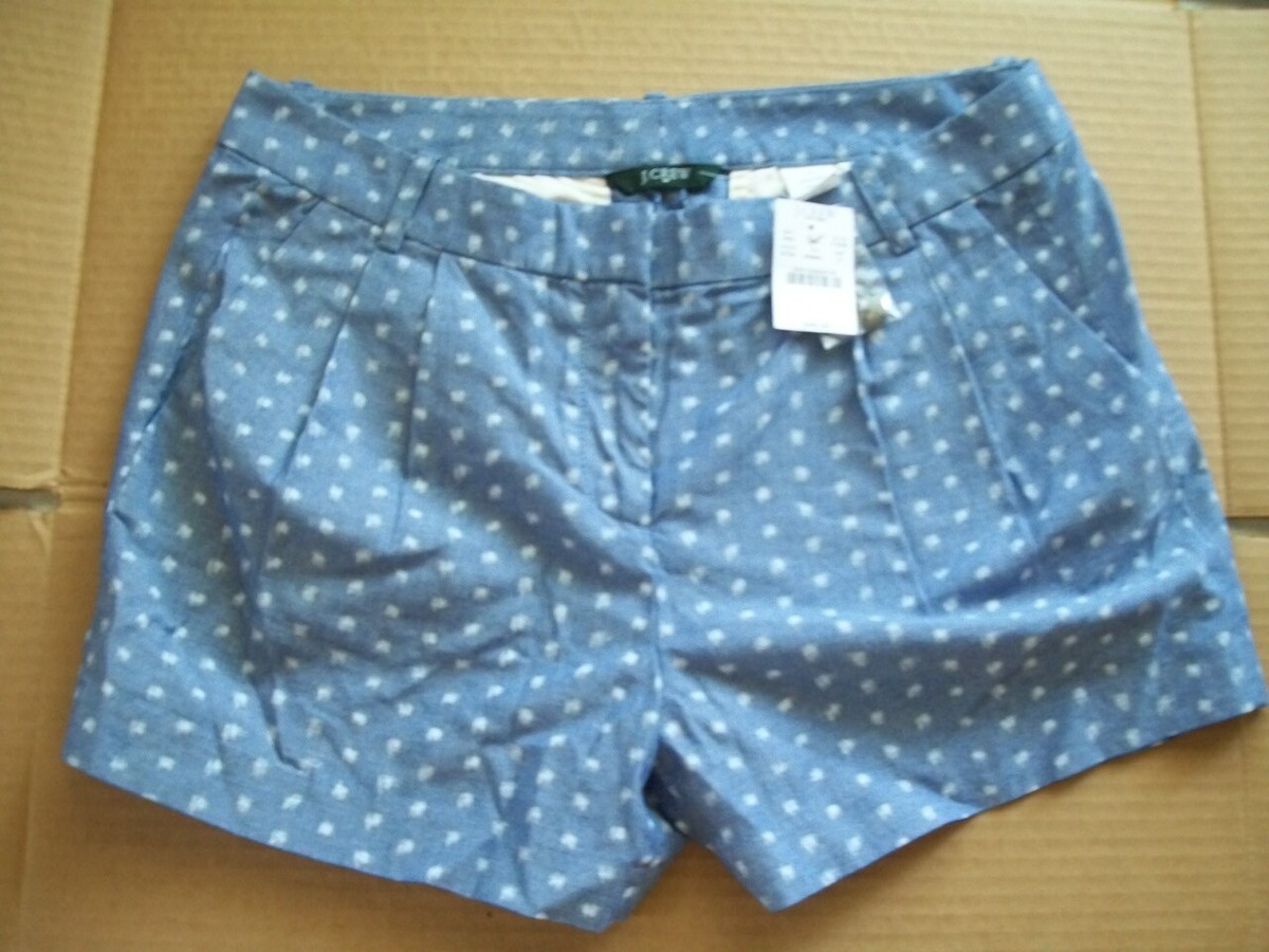 J Crew Womens 6 (Actual 31x3.25) Shorts Blue White Checked J Crew Womens 6 (Actual 31x3.25) Shorts Blue White Checked