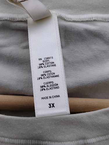 SKIMS Damen Baumwolle Crop T-Shirt Jersey Knochen Kurzarm Gr. 3X AP-CRP-1968 - Bild 6 von 9