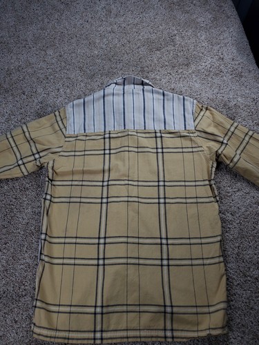 Vintage Fubu Shirt Medium Mens Plaid AOP Button Up Long Sleeve Oversized Y2K - Picture 7 of 12