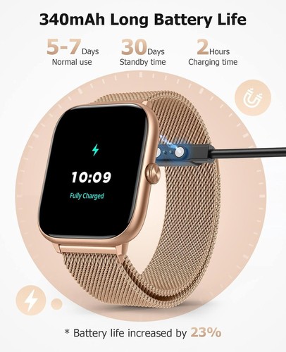 EarlySincere 2025 Smart Watches for Women with 2.06" AMOLED Always-On Display, - Picture 8 of 8