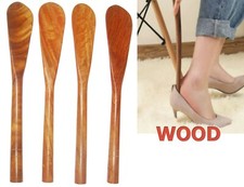 4 Pieces Wooden Stick Shoe Horn wooden shoe horn 10.5" Long