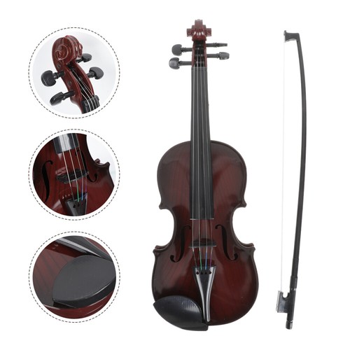 Decorative Violin Ornaments Violin Toy Plastic Guitar Toy Beginners Violin - 第 1/12 張圖片