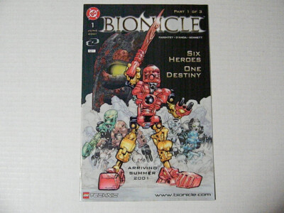 1 BIONICLE #1 First Printing By DC LEGO TECHNIC 2001 + BONUS!
