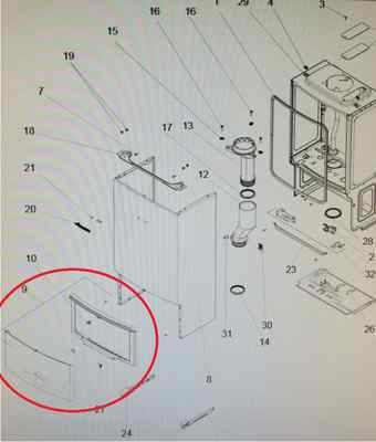 GENUINE WORCESTER GREENSTAR 24I JUNIOR CONTROLS COVER 87186913570
