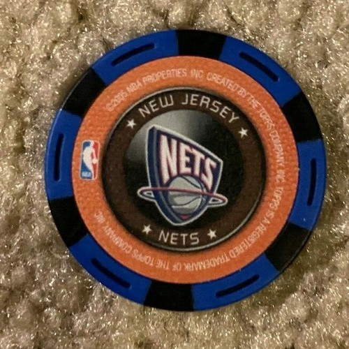 JASON KIDD 2005-06 TOPPS NBA POKER CHIP BLUE VERSION NEW JERSEY NETS - Picture 2 of 2