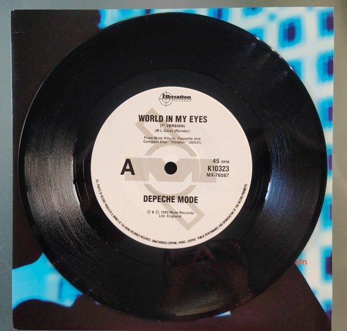 DEPECHE MODE 7 WORLD IN MY EYES 1990 AUSTRALIAN MUTE K10323 DIFFERENT LABEL - Bild 3 von 4