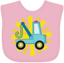 Inktastic Tow Truck Lover Baby Bib Worker Occupation Job Boys Kids Childs Cute