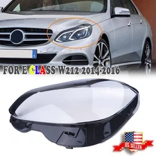 For Benz W212 E-Class E350 2014~2016 2015 Headlight Clear Lens Cover Left Side