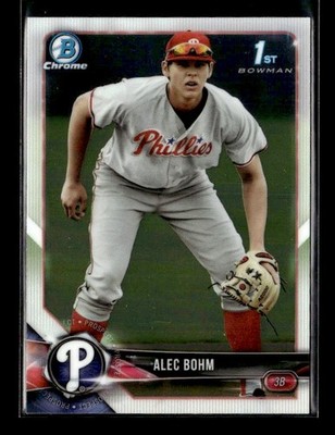 2018 Bowman Draft #BDC-25 Alec Bohm Chrome Philadelphia Phillies