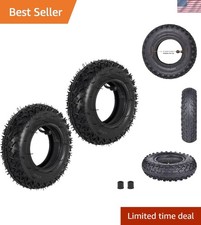 200x50 8"x2" Dirt Scooter Knobby Tire Set with Inner Tubes for Off-Road