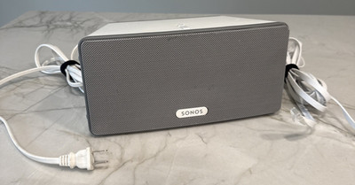 Sonos Play 3 Wireless Smart Home Speaker w/ cords Tested & Updated Ready to use