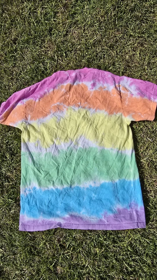 Grateful Dead Liquid Blue Tie-Dye Shirt Bears Short Sleeve Tee Adult SZ L - Image 3 of 4