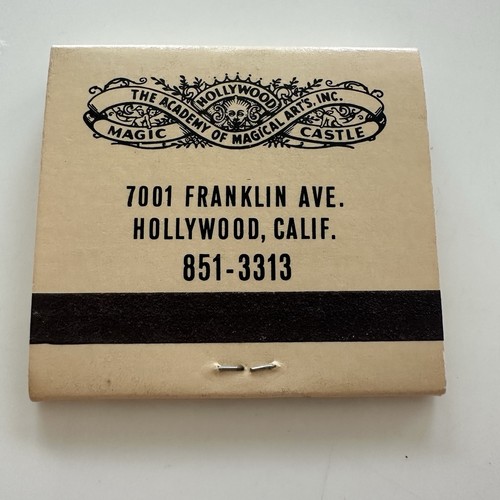Vintage Full Matchbook - The Magic Castle Club - Hollywood, Kalifornien - Bild 2 von 4
