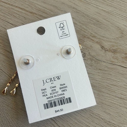 J. Crew pearl bow dangly statement earrings NEW CUTE! - Picture 4 of 6