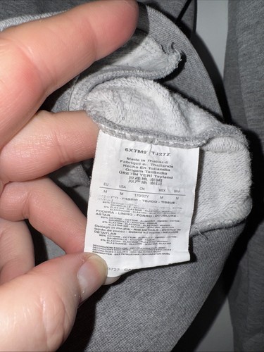 Armani EA7 Grey Full Zip Up Hoodie Tracksuit Top Mens Medium Logo - Imagen 12 de 19