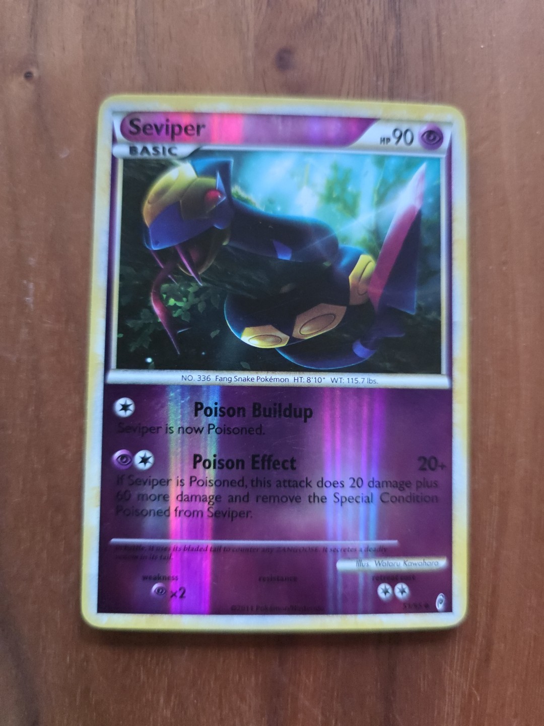 Pokemon Seviper 51/95 Call of Legends Reverse Holo Card