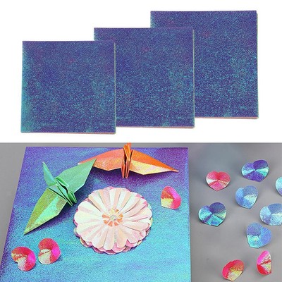 50 Blatt gemischte Farben perlglanz quadratisch Origami Papiere gefaltet Bastelpapier