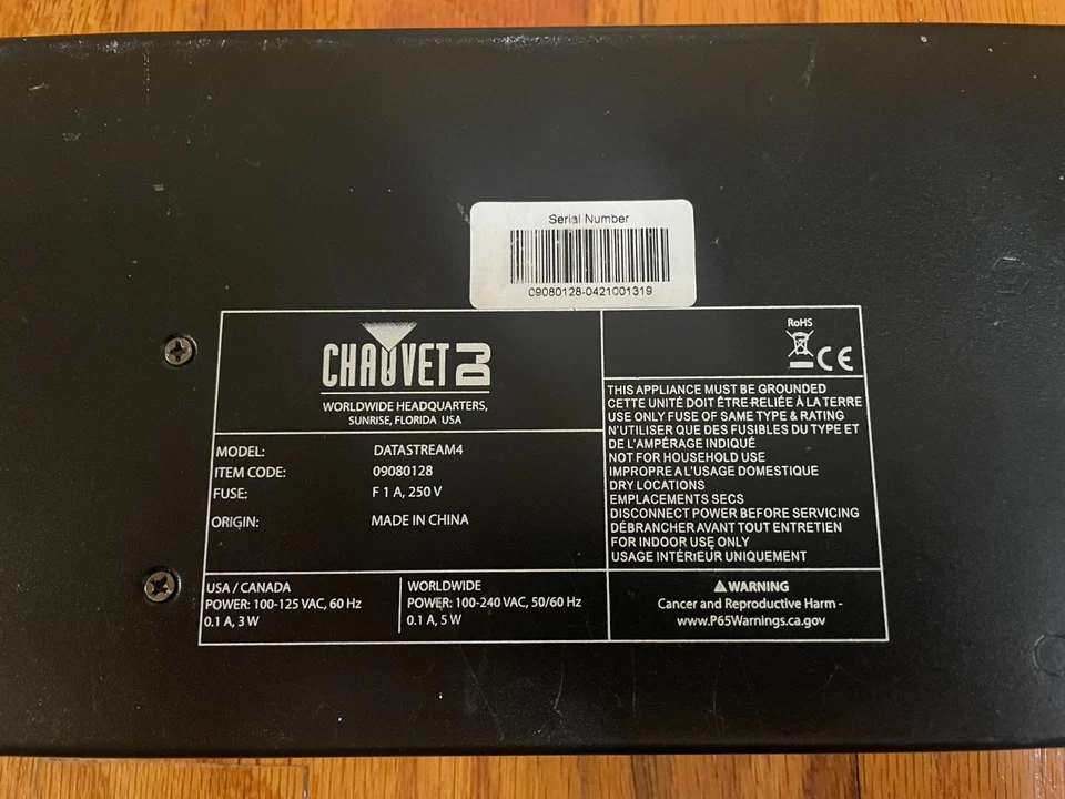 CHAUVET DJ Data Stream 4 DMX-512 Optical Splitter - Image 2 of 4