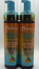 2PK Mielle Mango Tulsi Hair Nourishing Silk Texture Mousse 7.5 FL OZ EA NEW