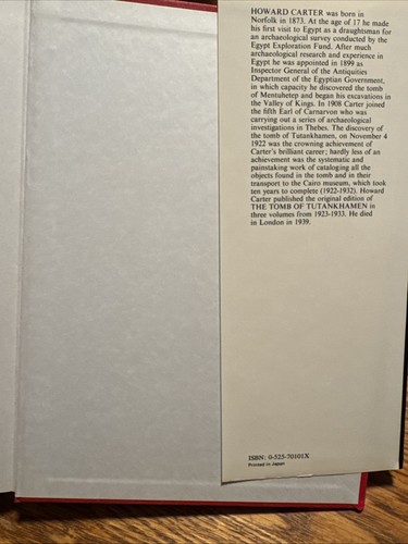 THE TOMB OF TUTANKHAMUN Howard Carter Hard Cover Book With Dust Cover History - Picture 9 of 12
