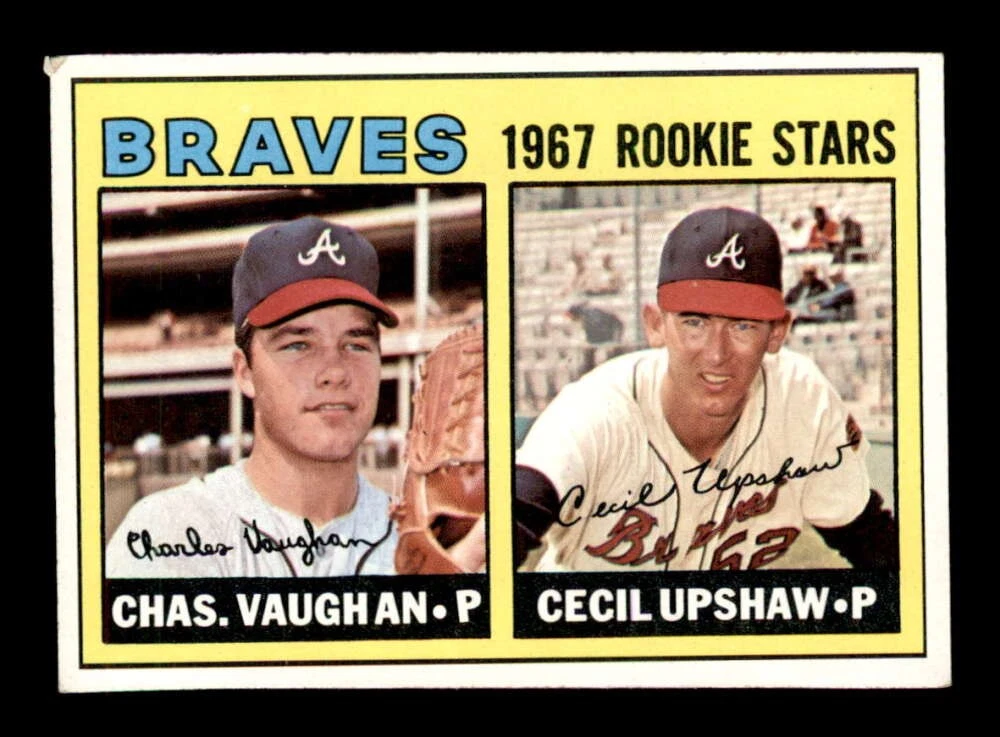 1967 Topps #179 Cecil Upshaw/Charles Vaughan Rookie Stars VG/VGEX X3471237