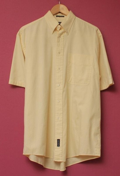 Men Gant Shirt Yellow Cotton 42 / XL / 50 #7YP8