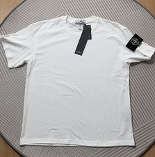 Stone Island Herren T-Shirt S Weiß Kurzarm R...