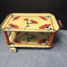 Vintage Collectible Ohio Art Toy Doll Tea Cart