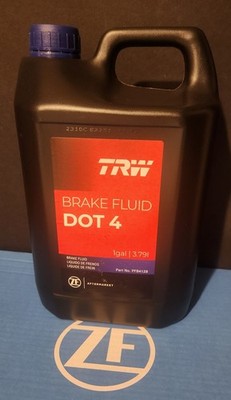 128 oz Brake Fluid DOT 4 TRW PFB4128 (ZF OE PRODUCT)