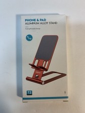 Aluminum Phone  Tablet Stand Adjustable Folding Desk Stand Holder   Red