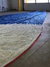 Sailboat, Spinnaker 43 Feet By 25 Feet,Red, White And Blue.