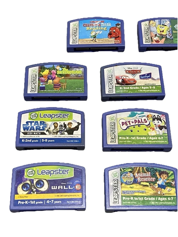 LeapFrog Leapster Game Cartridge Lot Of 10 Mixed Various games - Image 3 of 4