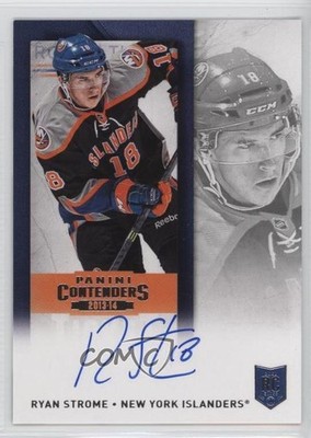2013-14 Playoff Contenders Ticket /50 Ryan Strome (Variation) Rookie Auto RC 4e3