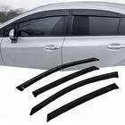 Window Visor Rain Guard 4pcs For Hyundai Accent 2011-2017 Tape-On Dark Smoke