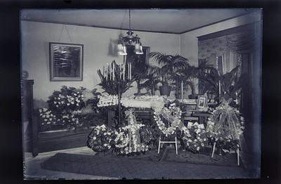 Vintage Antique Glass Plate Negative 5x7 Post Mortem Photograph Milwaukee WI