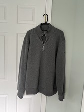 The North Face Quarter Zip Pullover Gray Polyester/Fleece, Size XL